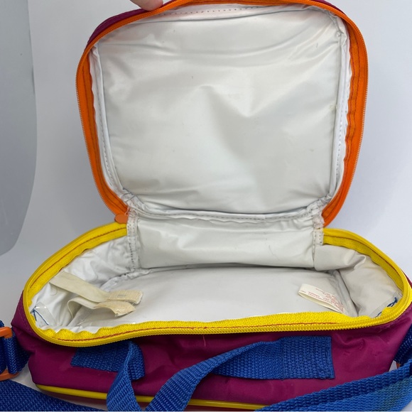 Vintage Disney Soft Lunch Bag Pocahontas Insulated Zip Chief Powhatan John Smith - Picture 5 of 7